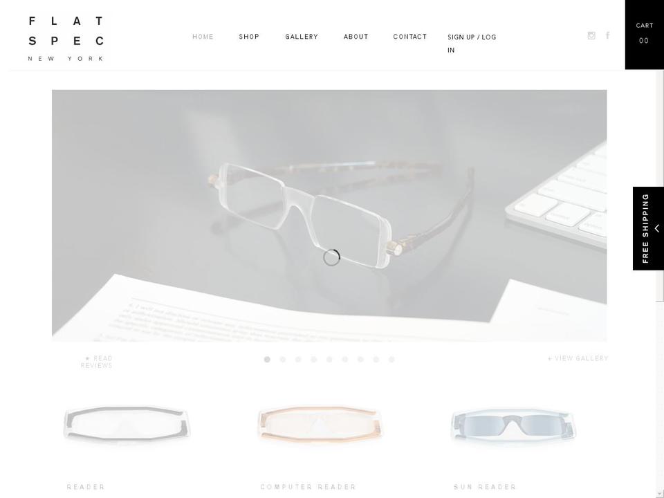 flatspecreaders.com — Shopify storefront screenshot