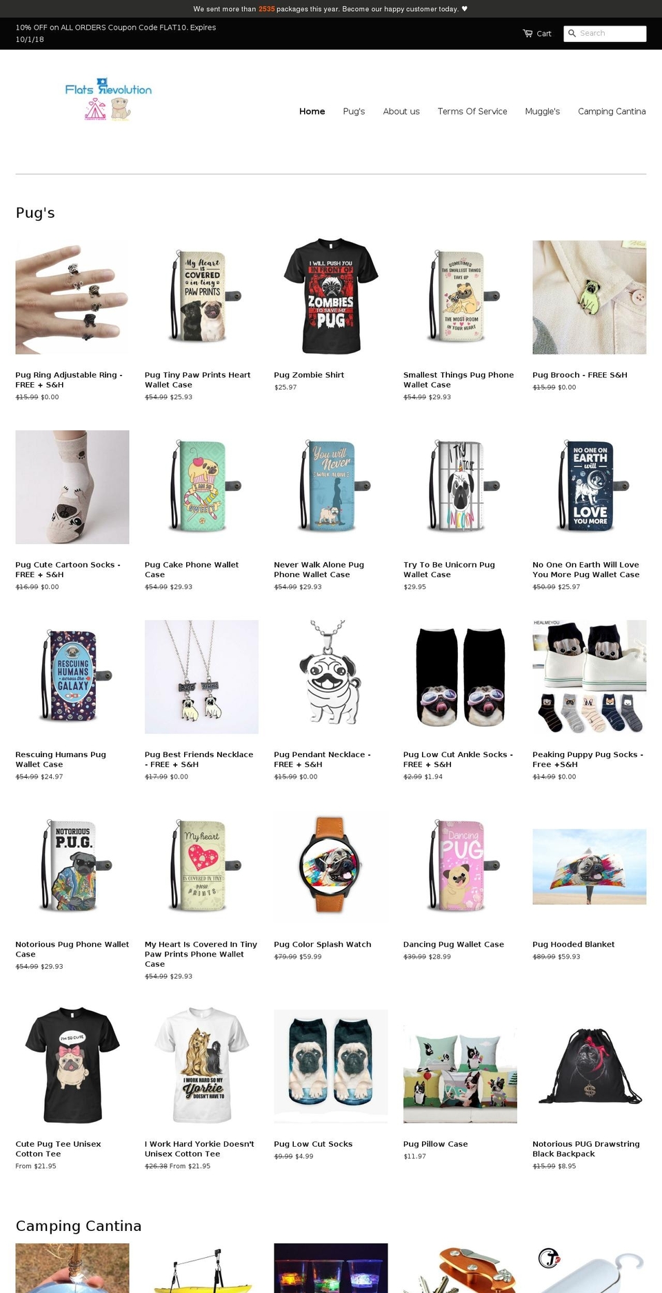 flatsrevolution.com shopify website screenshot