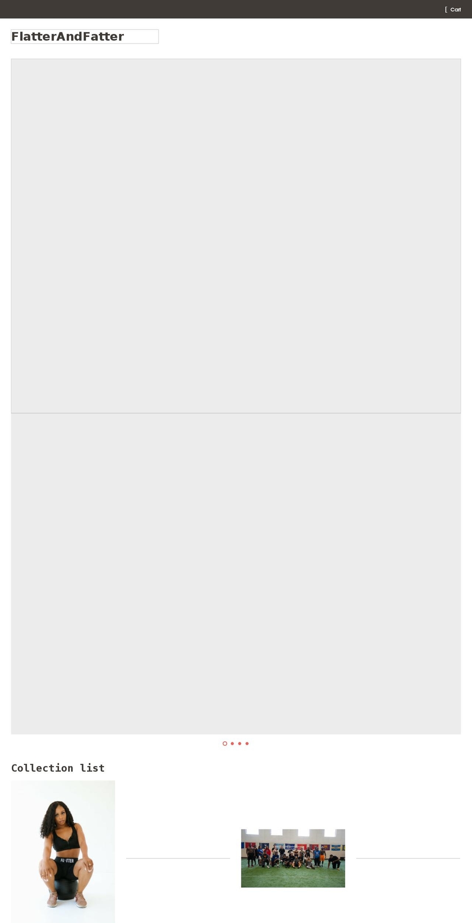flatterandfatter.com shopify website screenshot