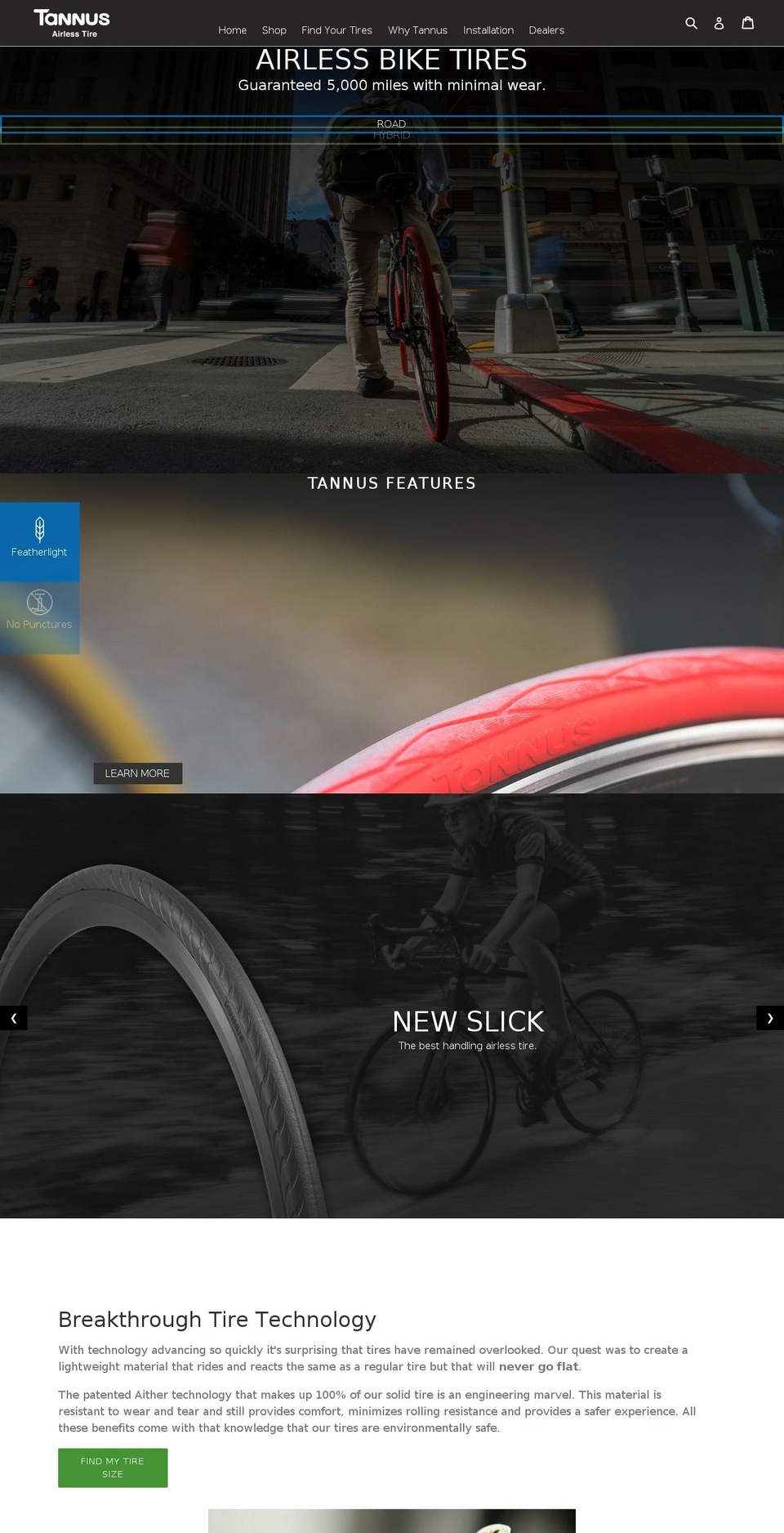 flattiressuck.com — Shopify storefront screenshot