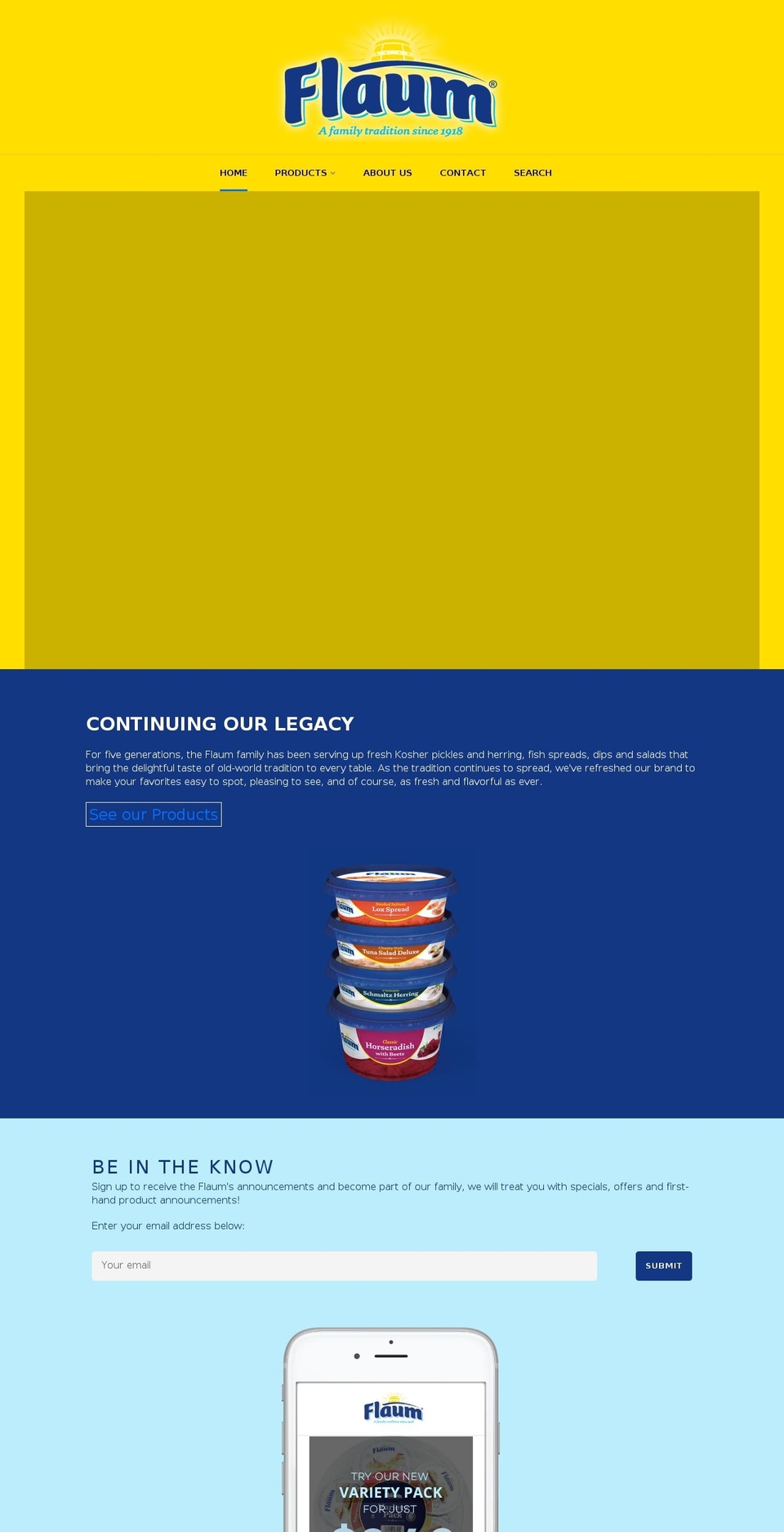 flaums.com shopify website screenshot