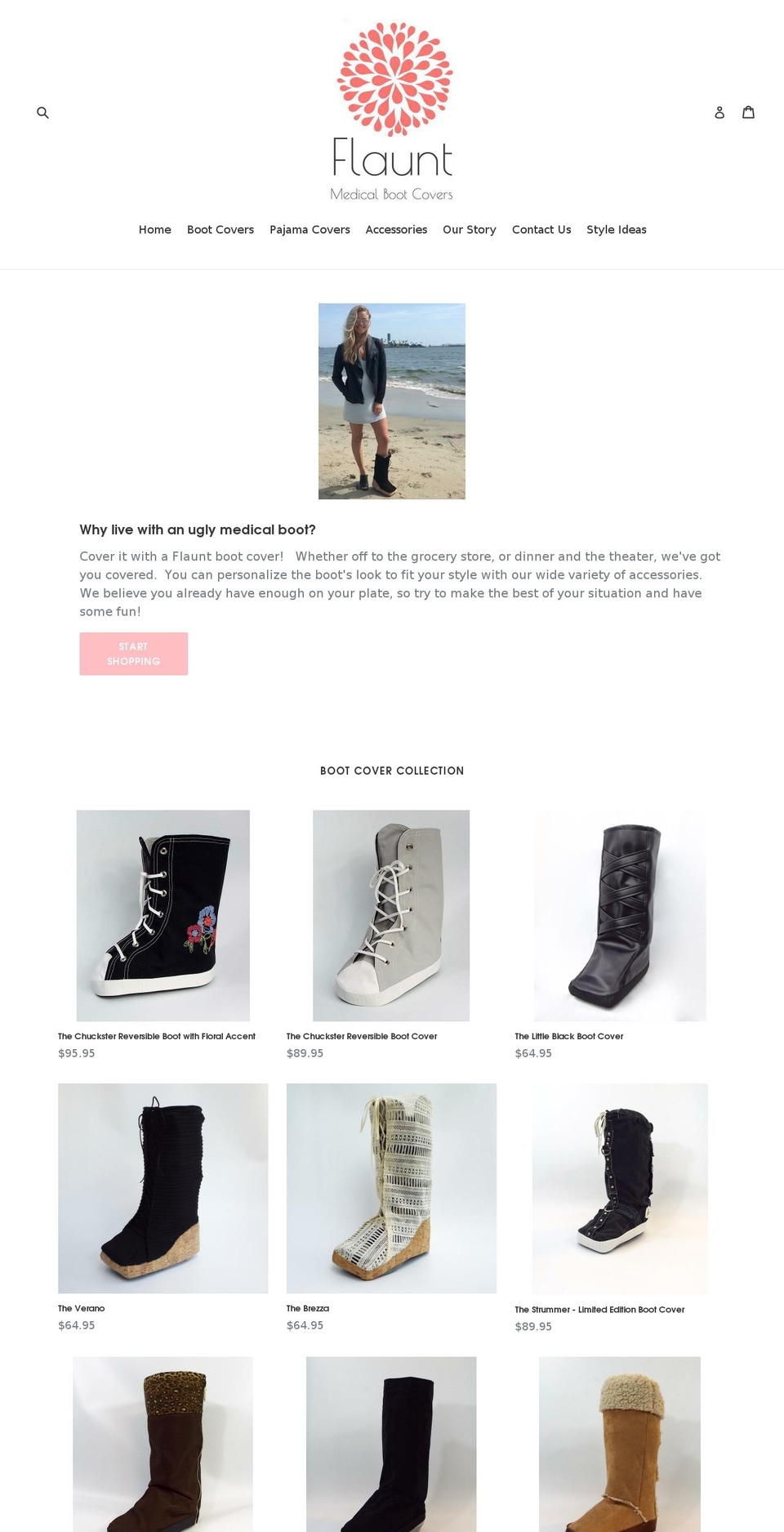 flauntboots.com — Shopify storefront screenshot