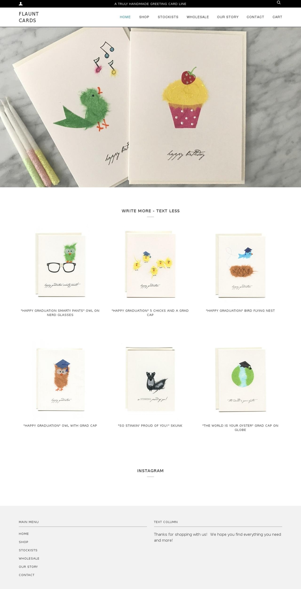 flauntcards.com — Shopify storefront screenshot