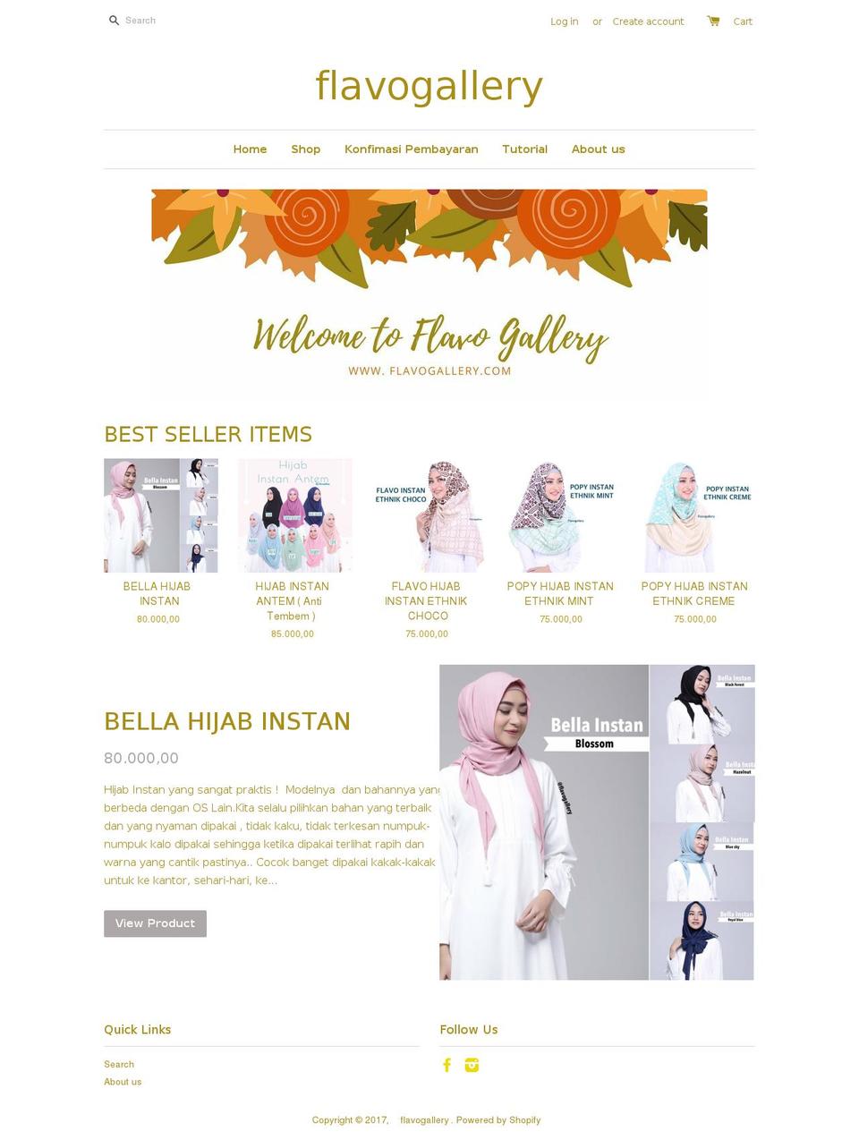 flavogallery.com shopify website screenshot