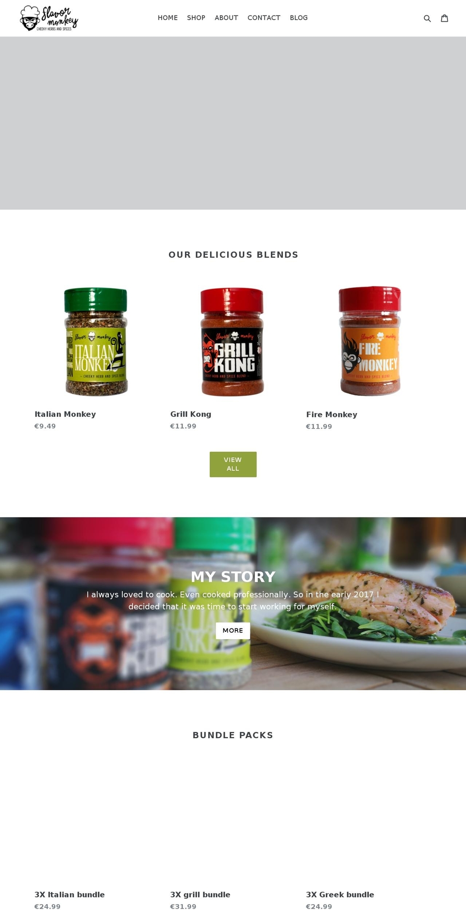 flavormonkeyusa.com — Shopify storefront screenshot