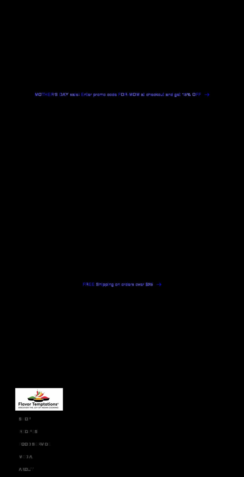 flavortemptations.com shopify website screenshot