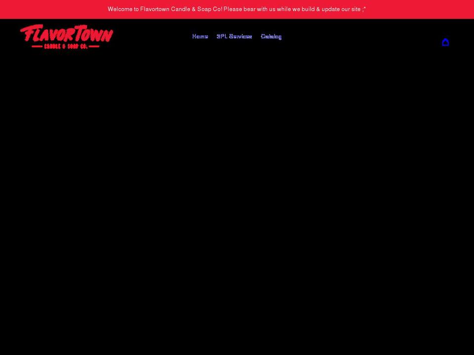 flavortowncandleco.com shopify website screenshot
