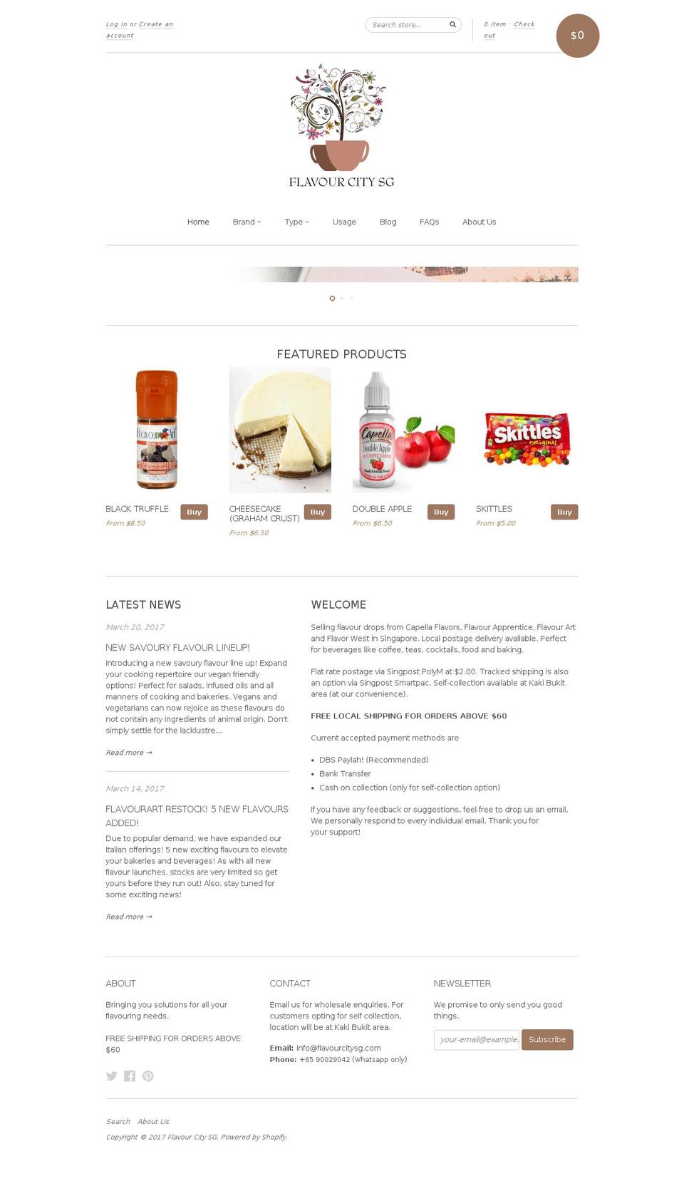 flavourcitysg.com shopify website screenshot