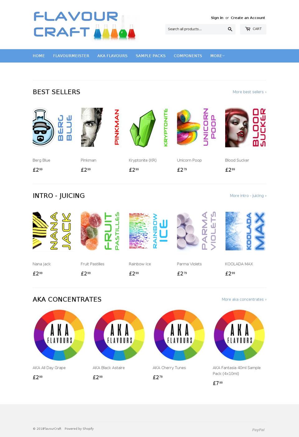flavourcraftuk.com — Shopify storefront screenshot