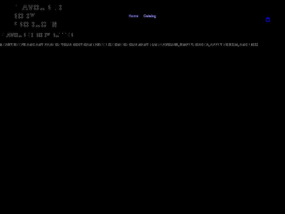 flavouredbodyproducts.com shopify website screenshot