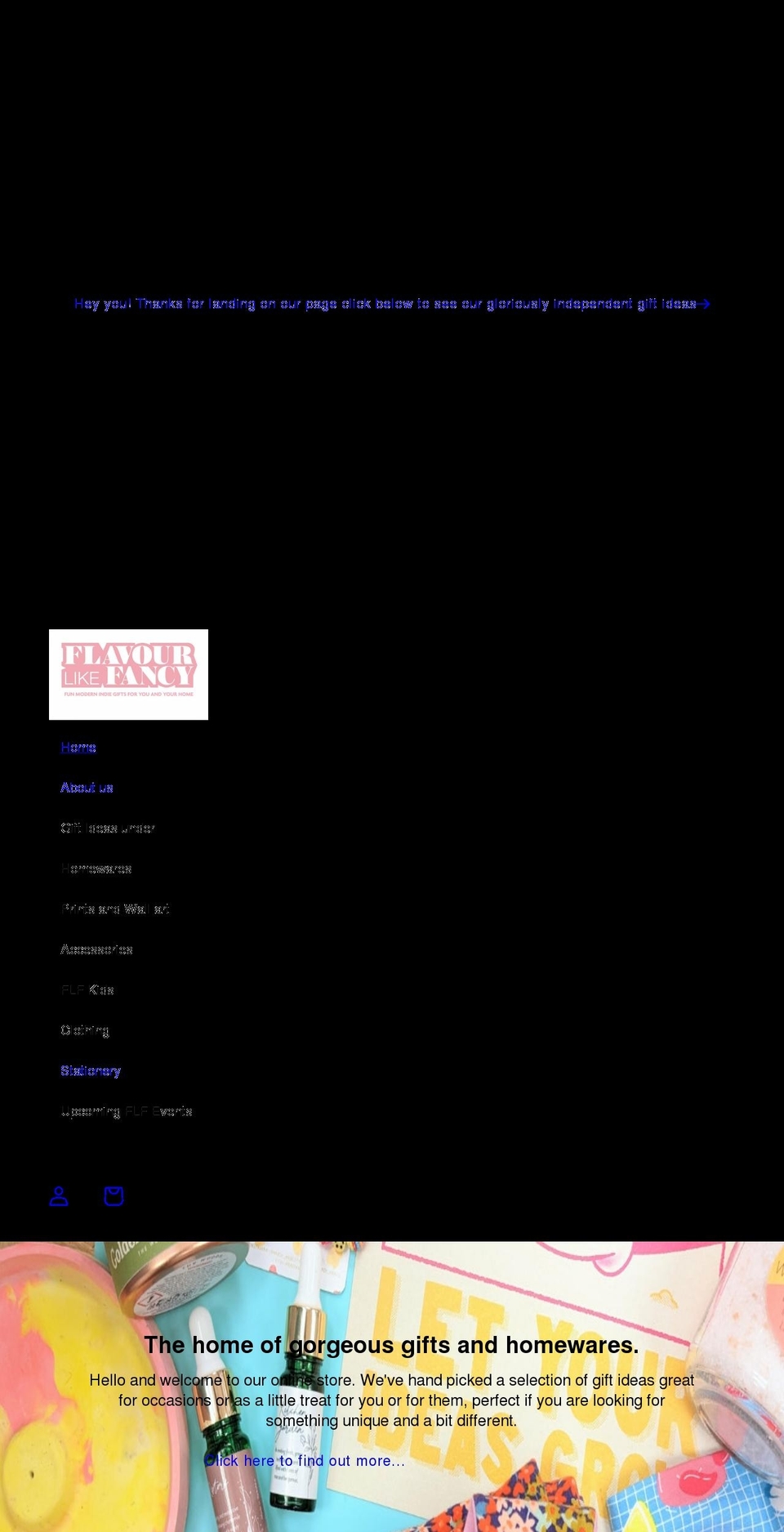 flavourlikefancy.co.uk shopify website screenshot