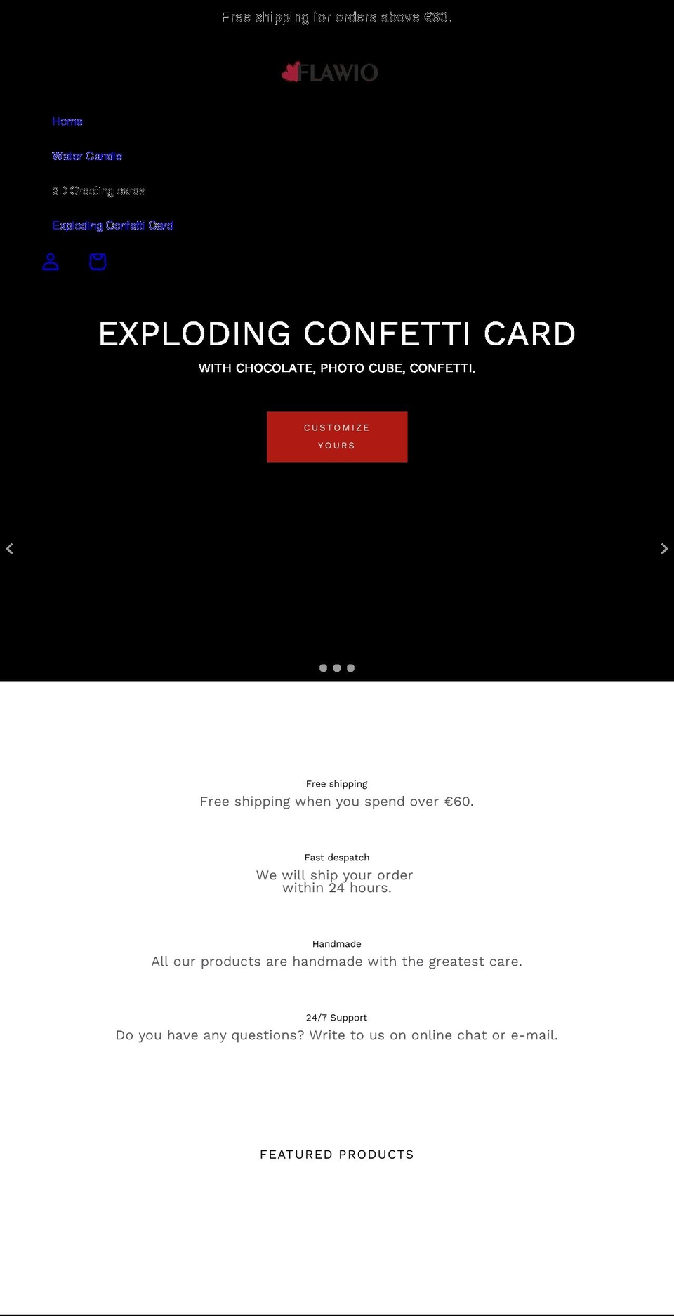 flawio.com shopify website screenshot