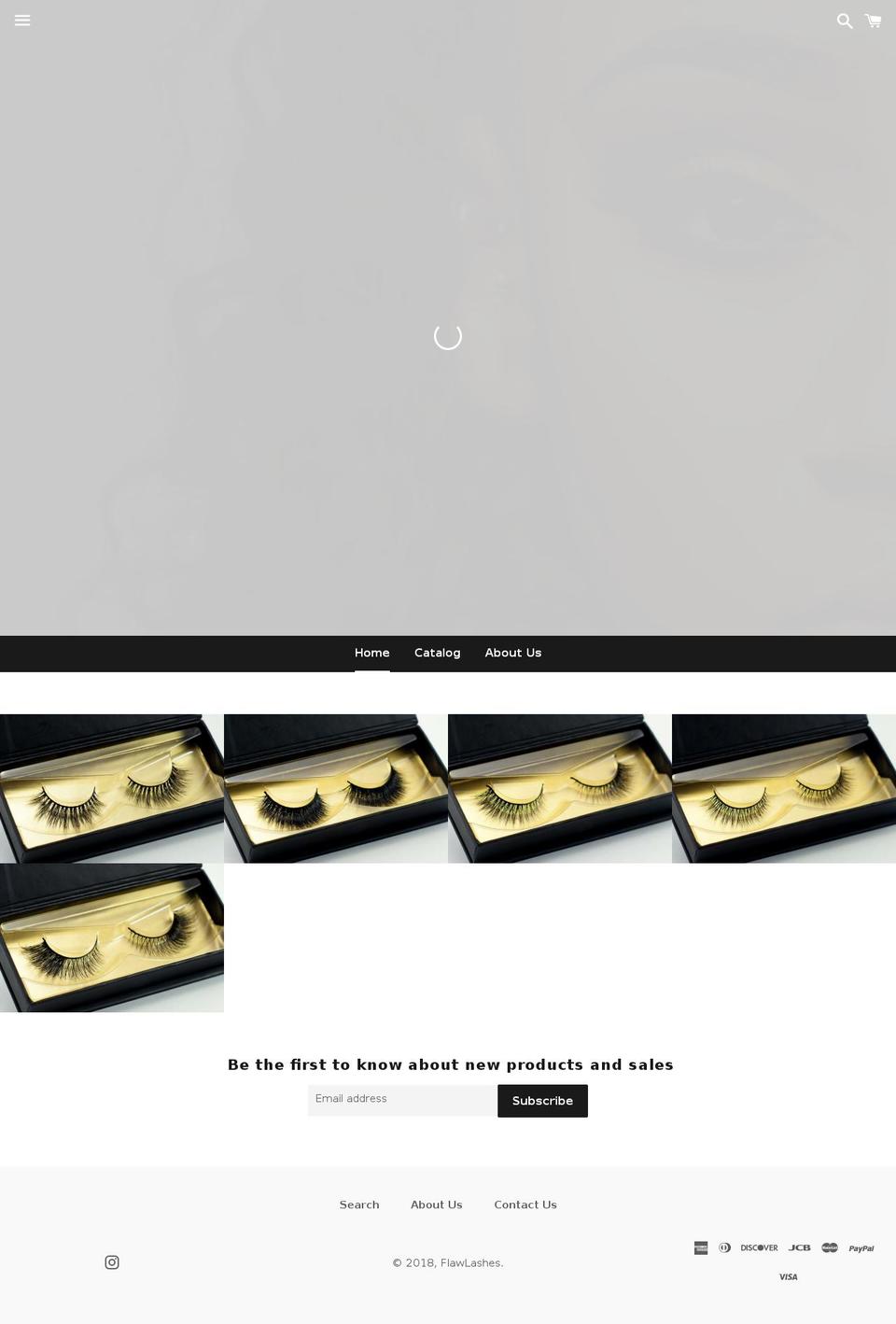 flawlashesbyjay.com shopify website screenshot