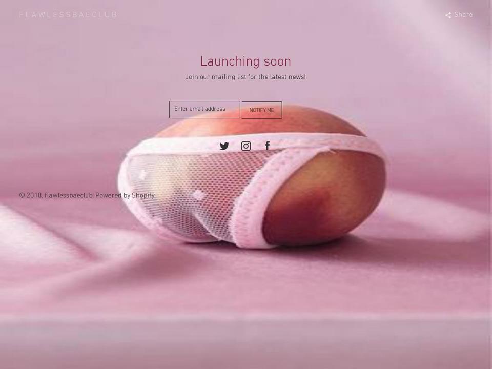 flawlessbae.com — Shopify storefront screenshot