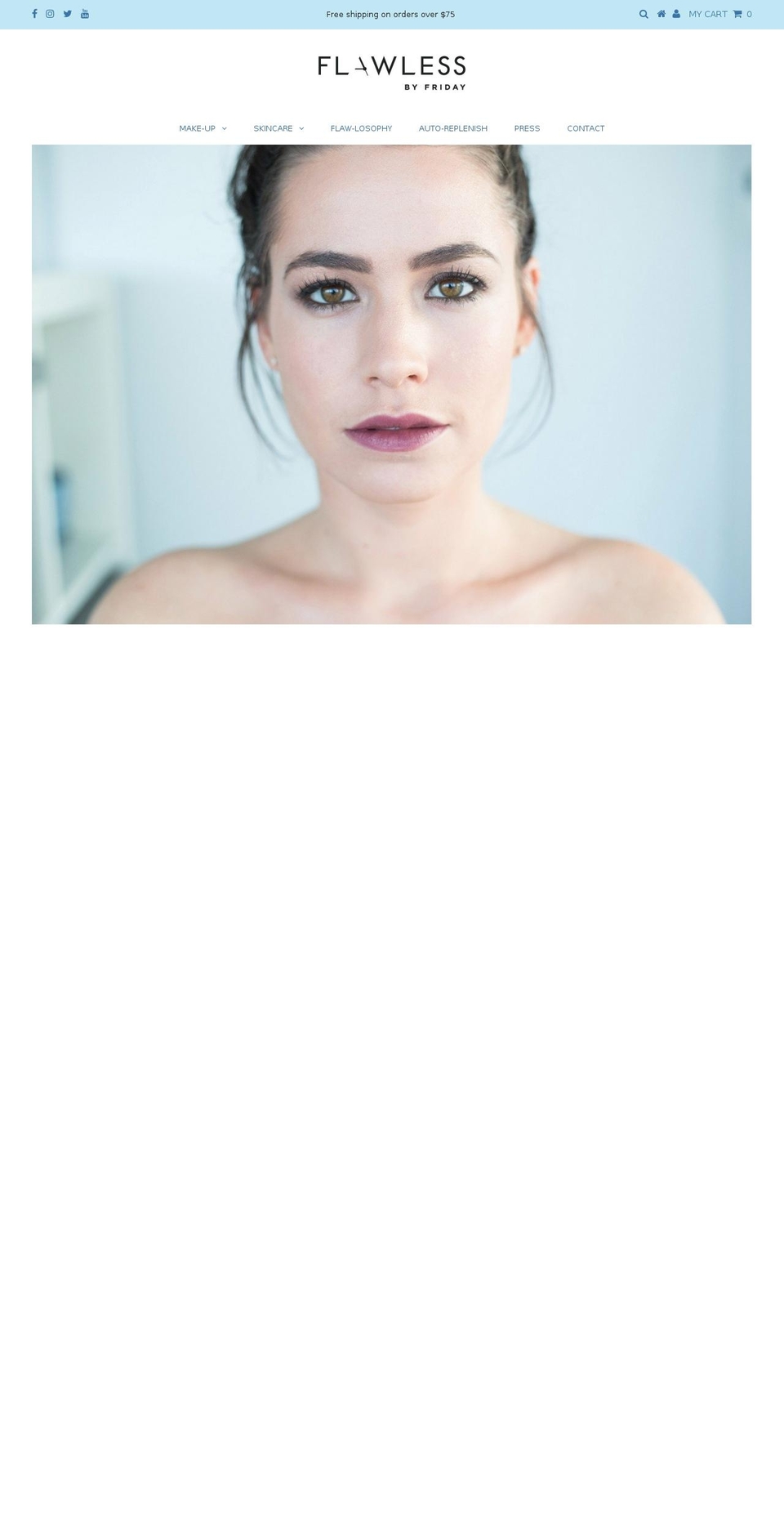 flawlessbyfriday.net shopify website screenshot