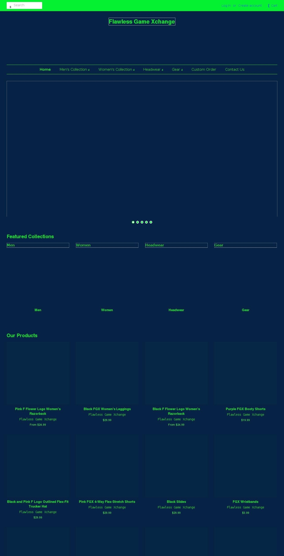 flawlessgamexchange.com shopify website screenshot