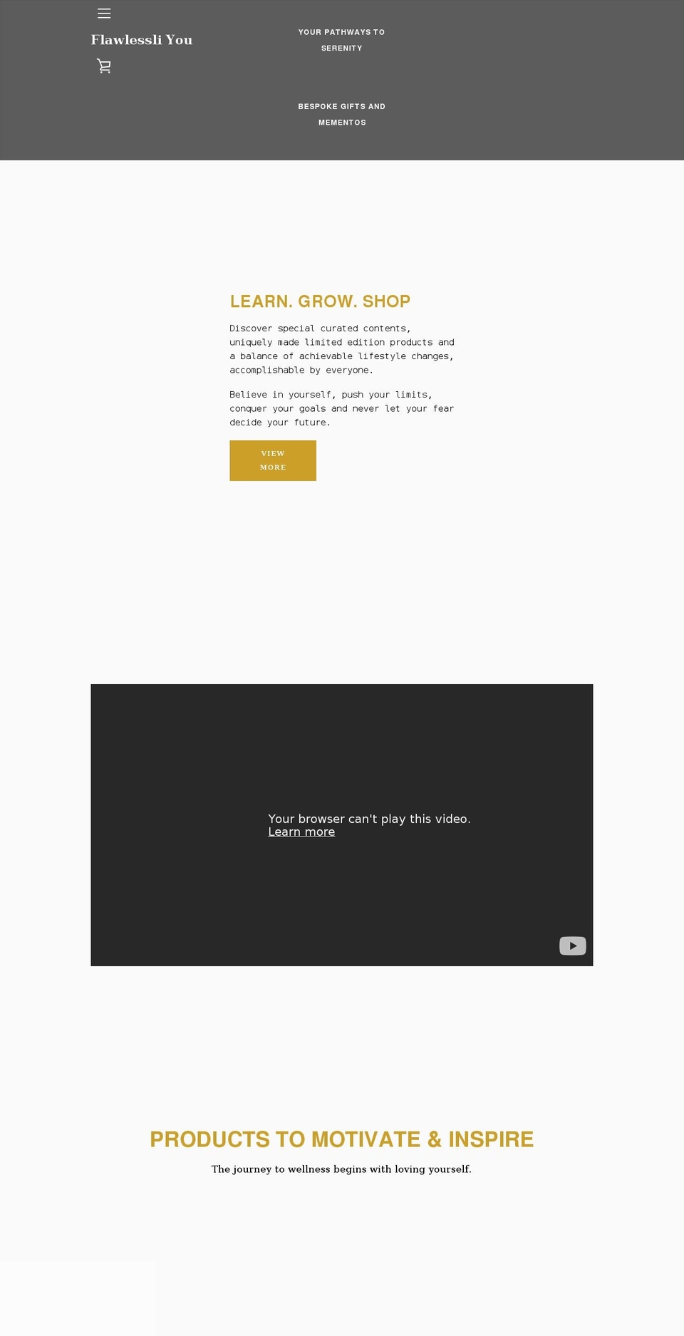 flawlessliyou.com shopify website screenshot