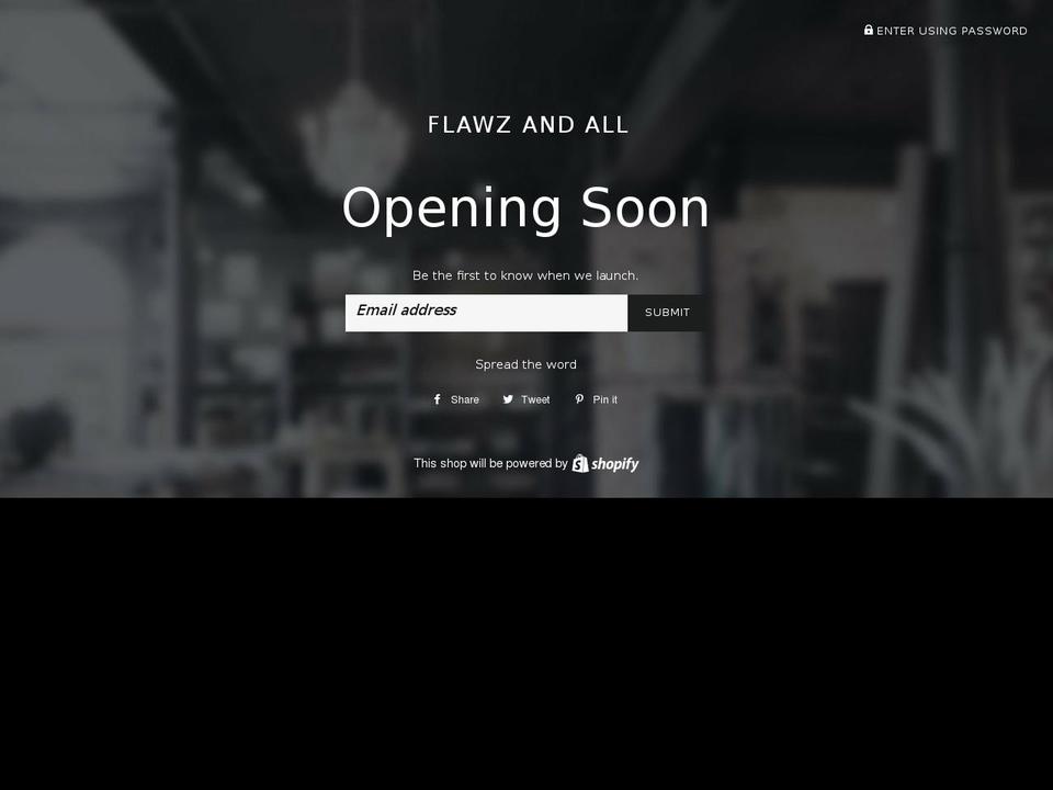flawzandall.com — Shopify storefront screenshot