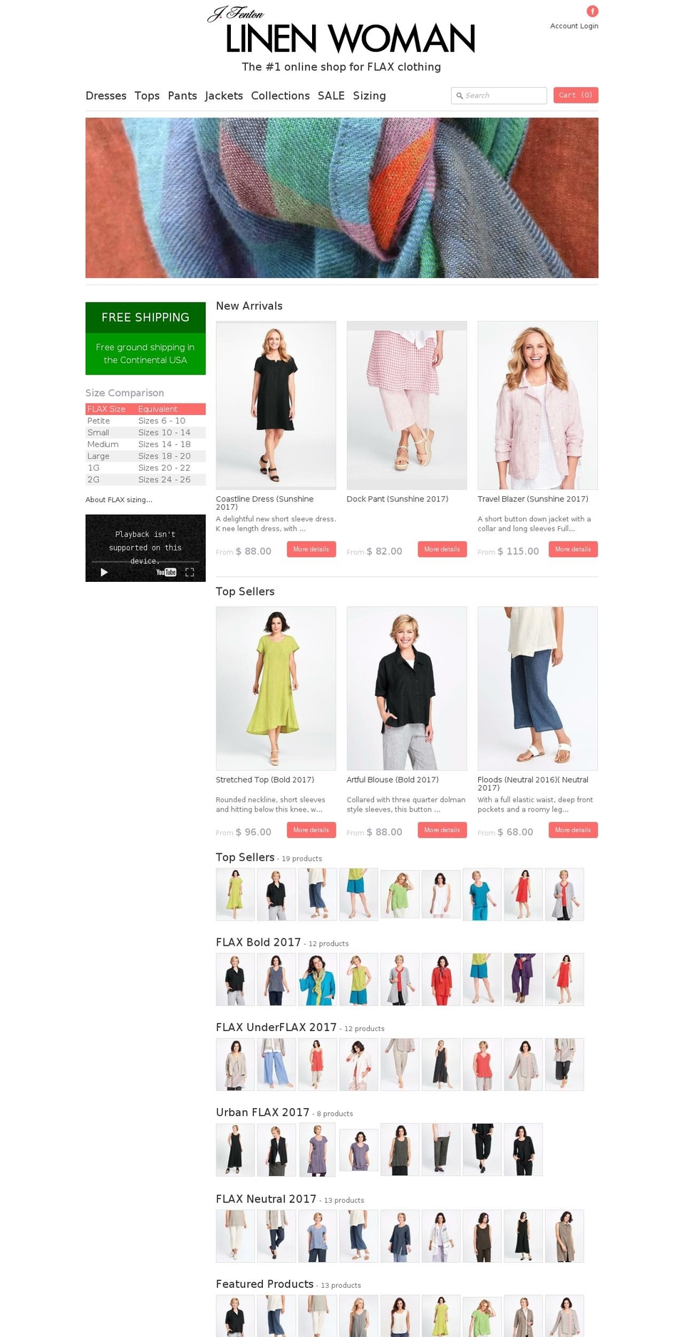 flaxconnection.com shopify website screenshot
