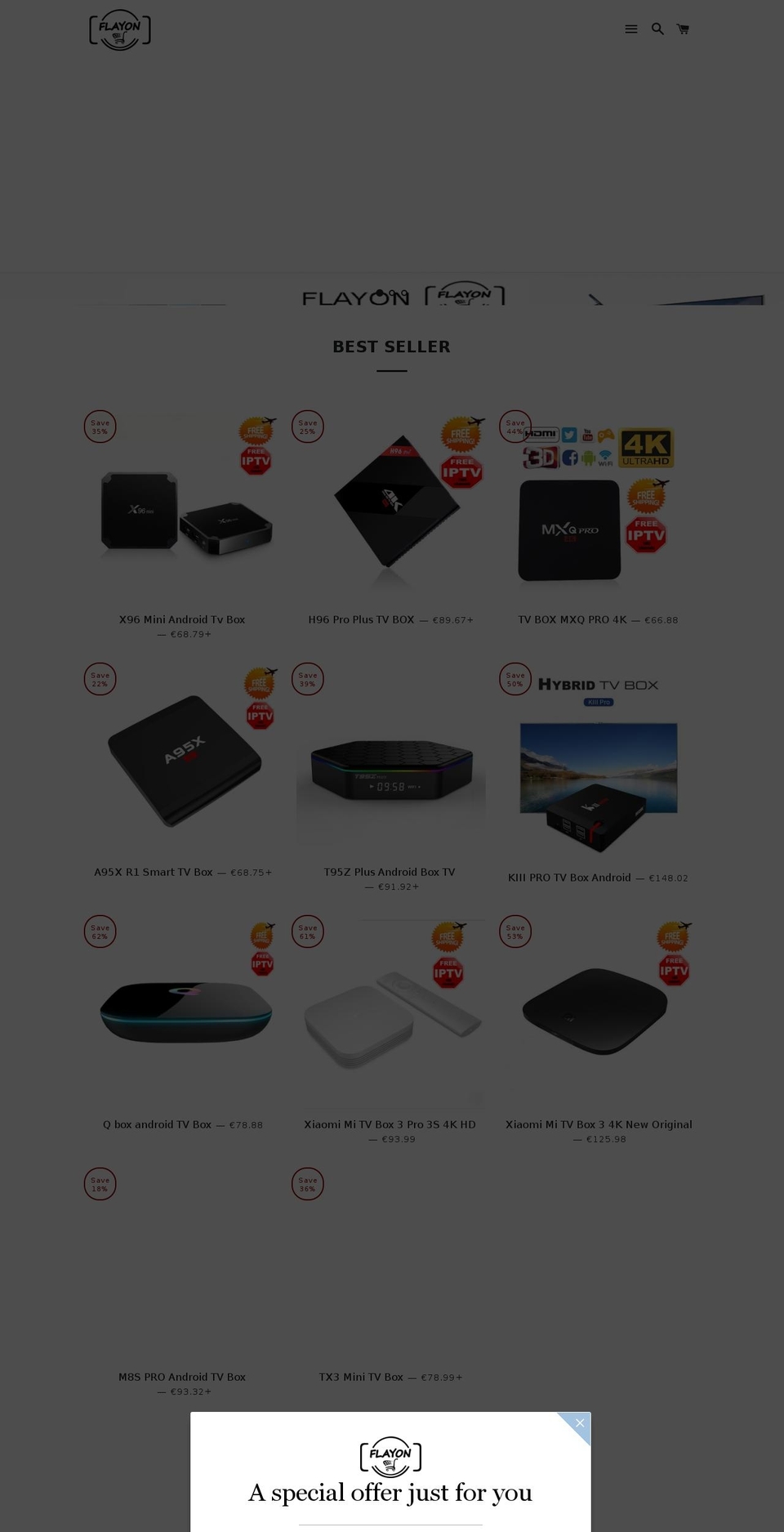 flayon.com — Shopify storefront screenshot