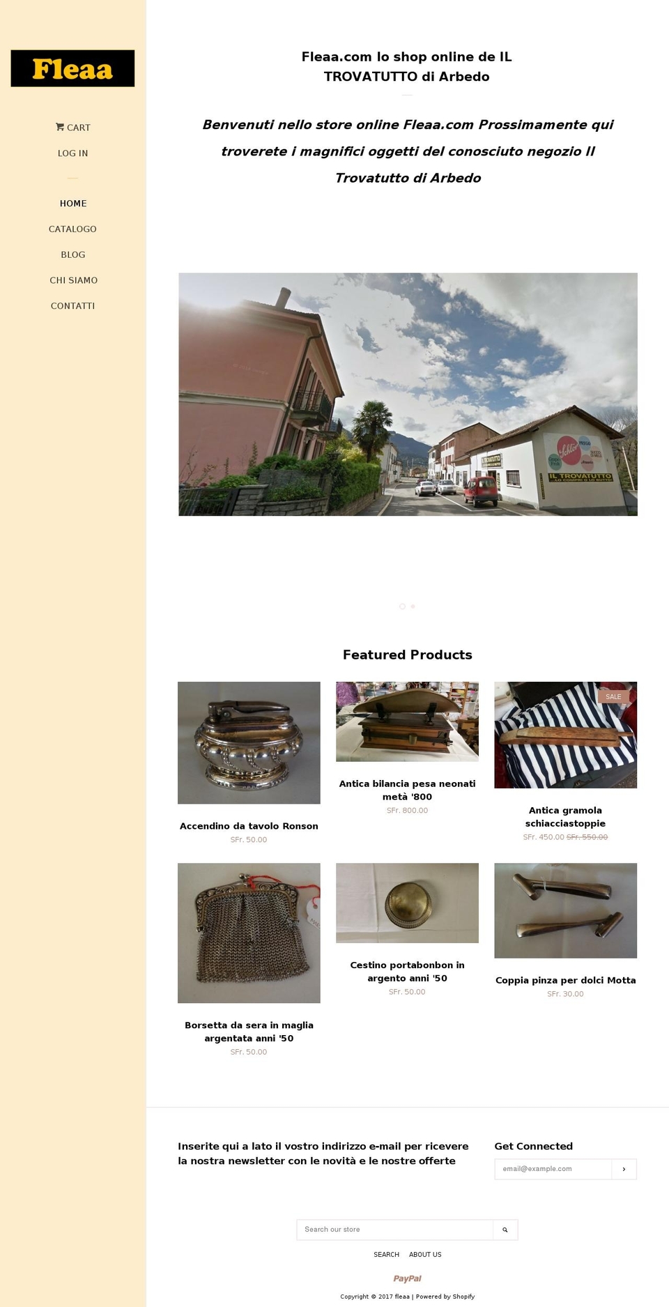fleaa.com shopify website screenshot