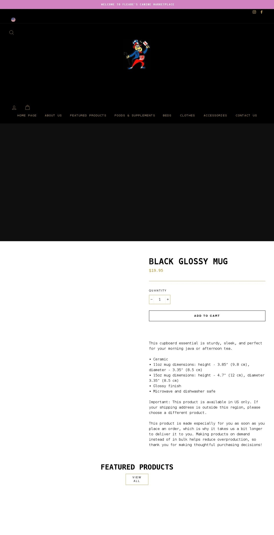 fleabe.com shopify website screenshot