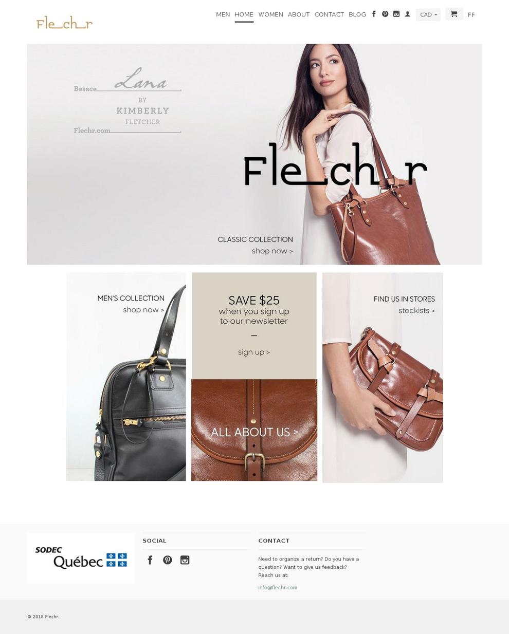 flechr.com shopify website screenshot