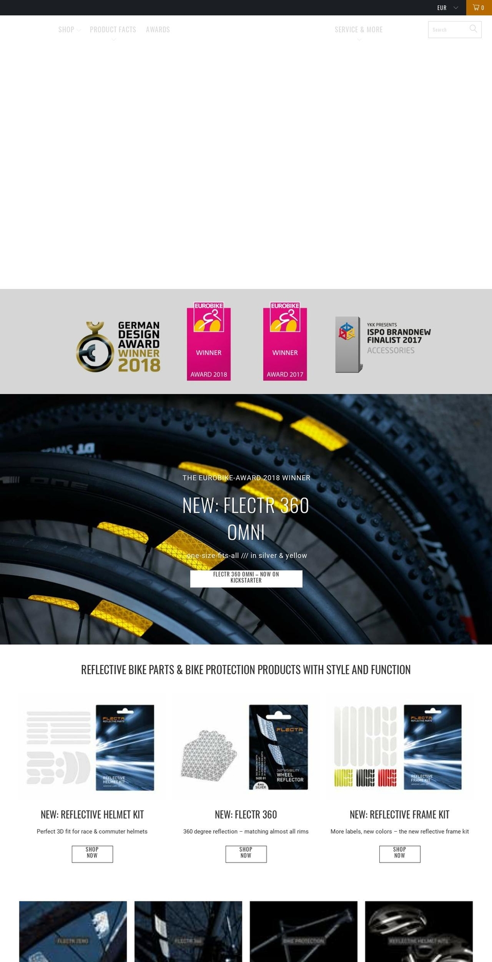 flectr.bike shopify website screenshot