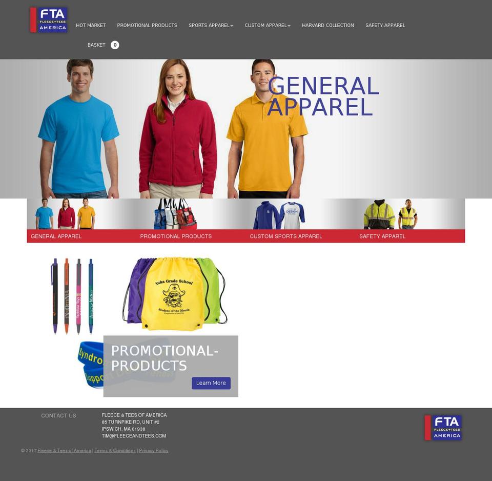 fleeceandtees.com shopify website screenshot