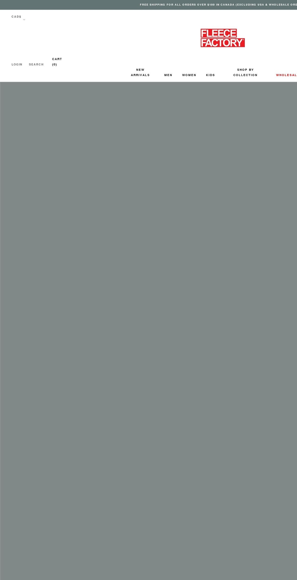 fleecefactory.com shopify website screenshot