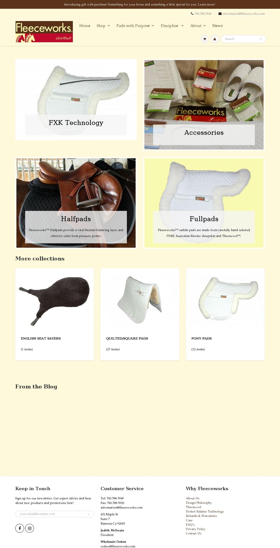 fleeceworks.com shopify website screenshot
