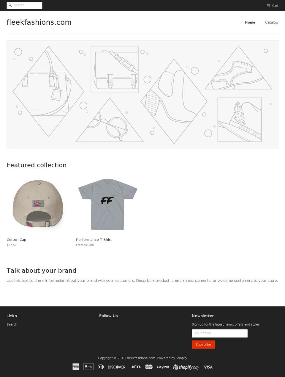 fleekfashions.com — Shopify storefront screenshot