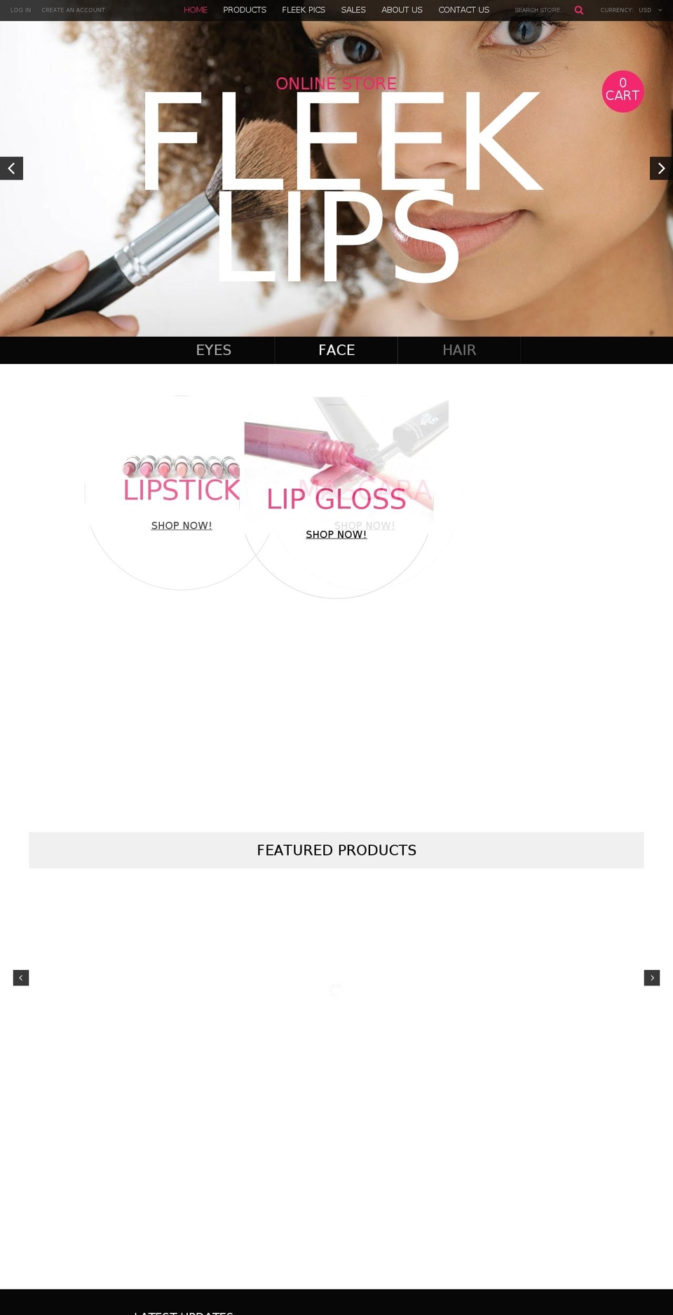 fleeklips.com shopify website screenshot