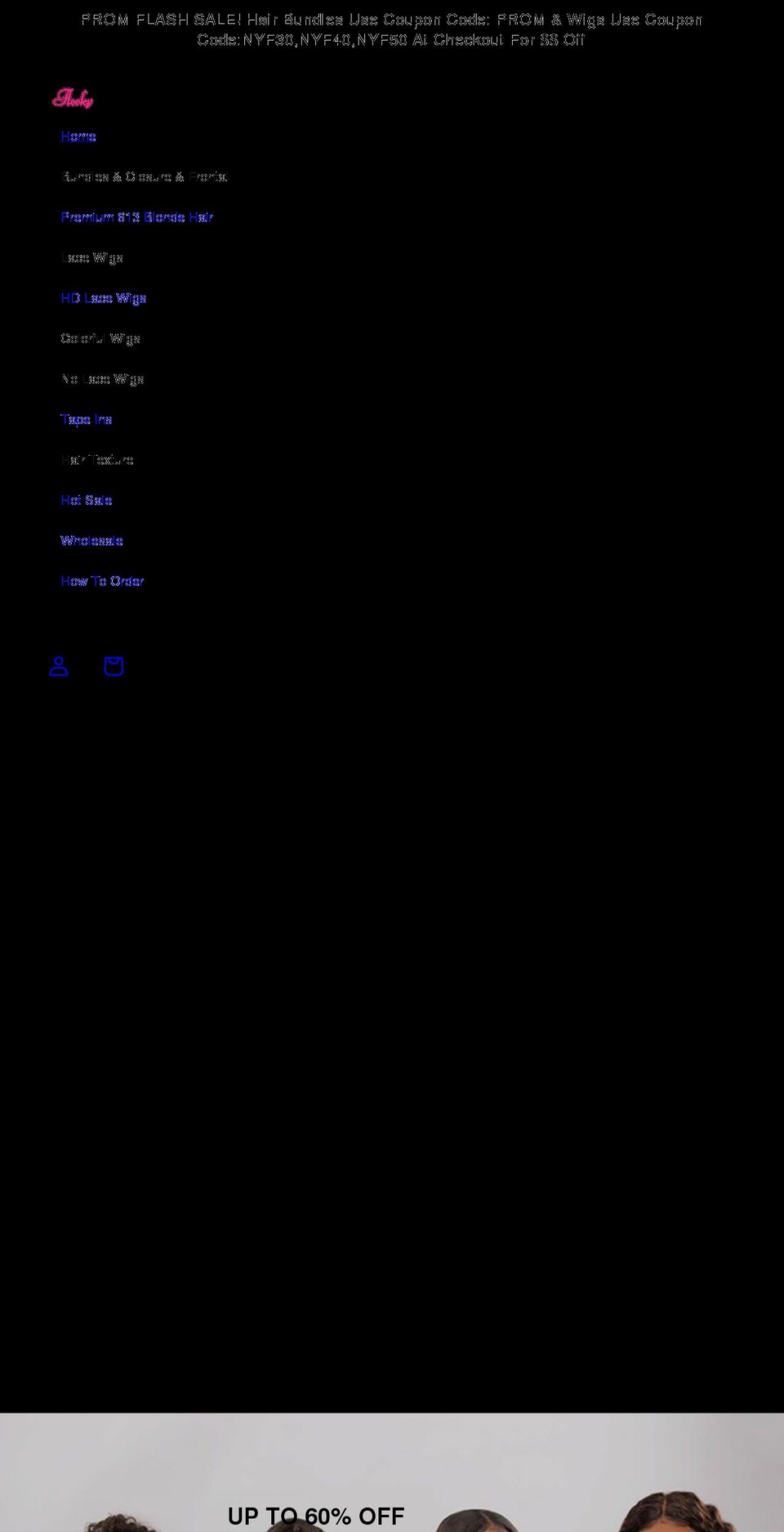 fleekyhair.com shopify website screenshot