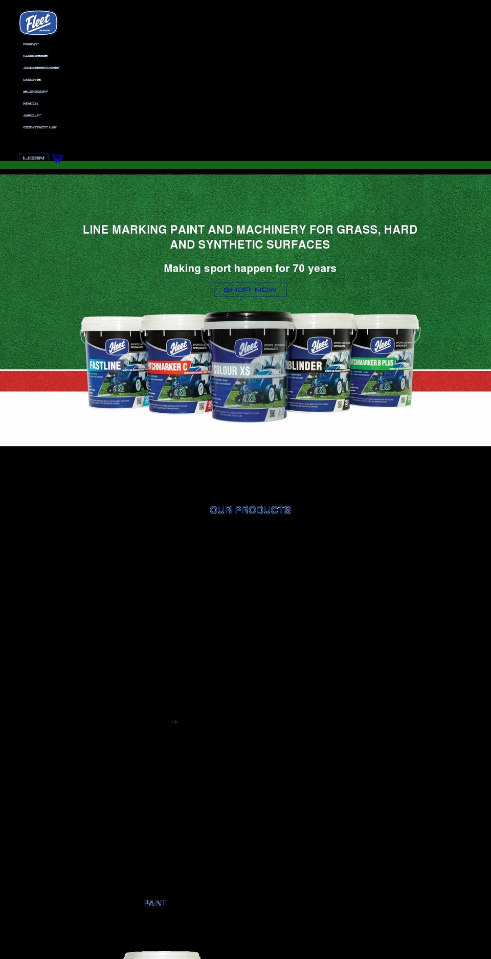 fleetlinemarkers.com.au shopify website screenshot