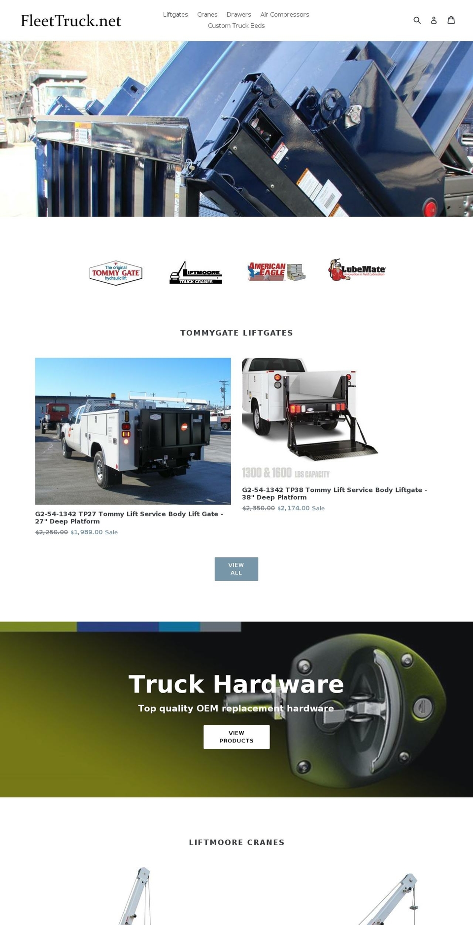 fleettruck.net shopify website screenshot