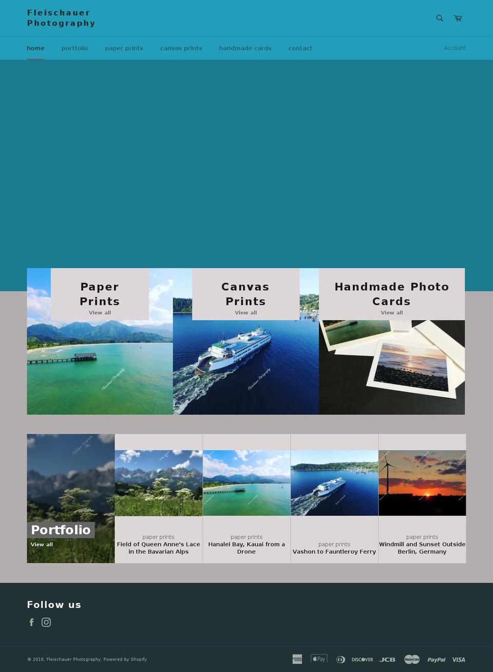 fleischauerphoto.com — Shopify storefront screenshot