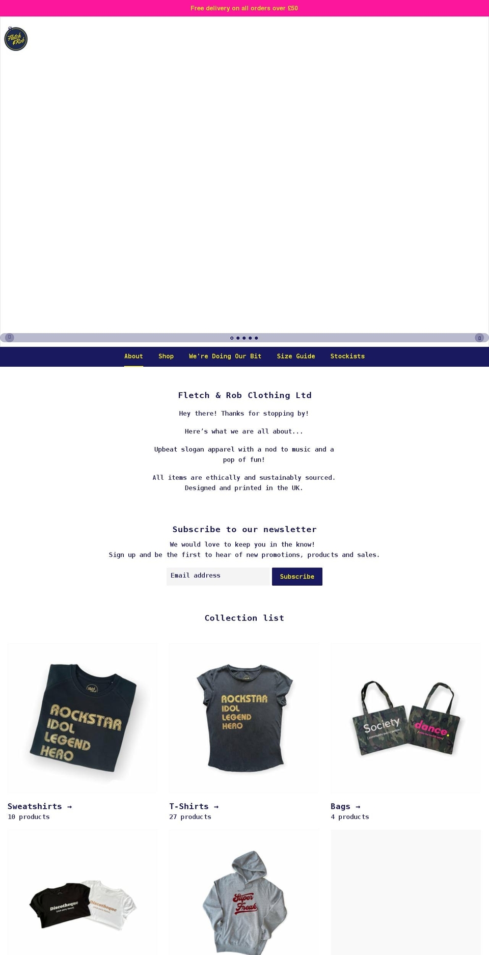 fletchandrob.com shopify website screenshot