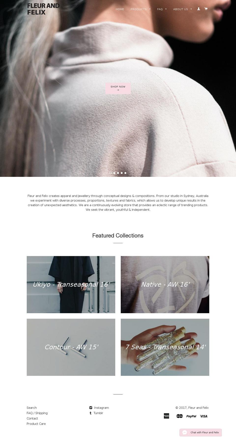 fleurandfelix.com shopify website screenshot