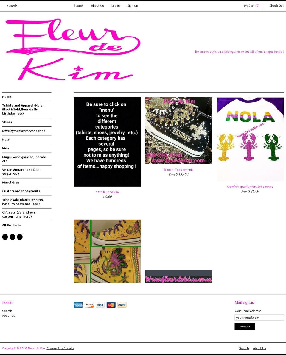 fleurdekim.com shopify website screenshot
