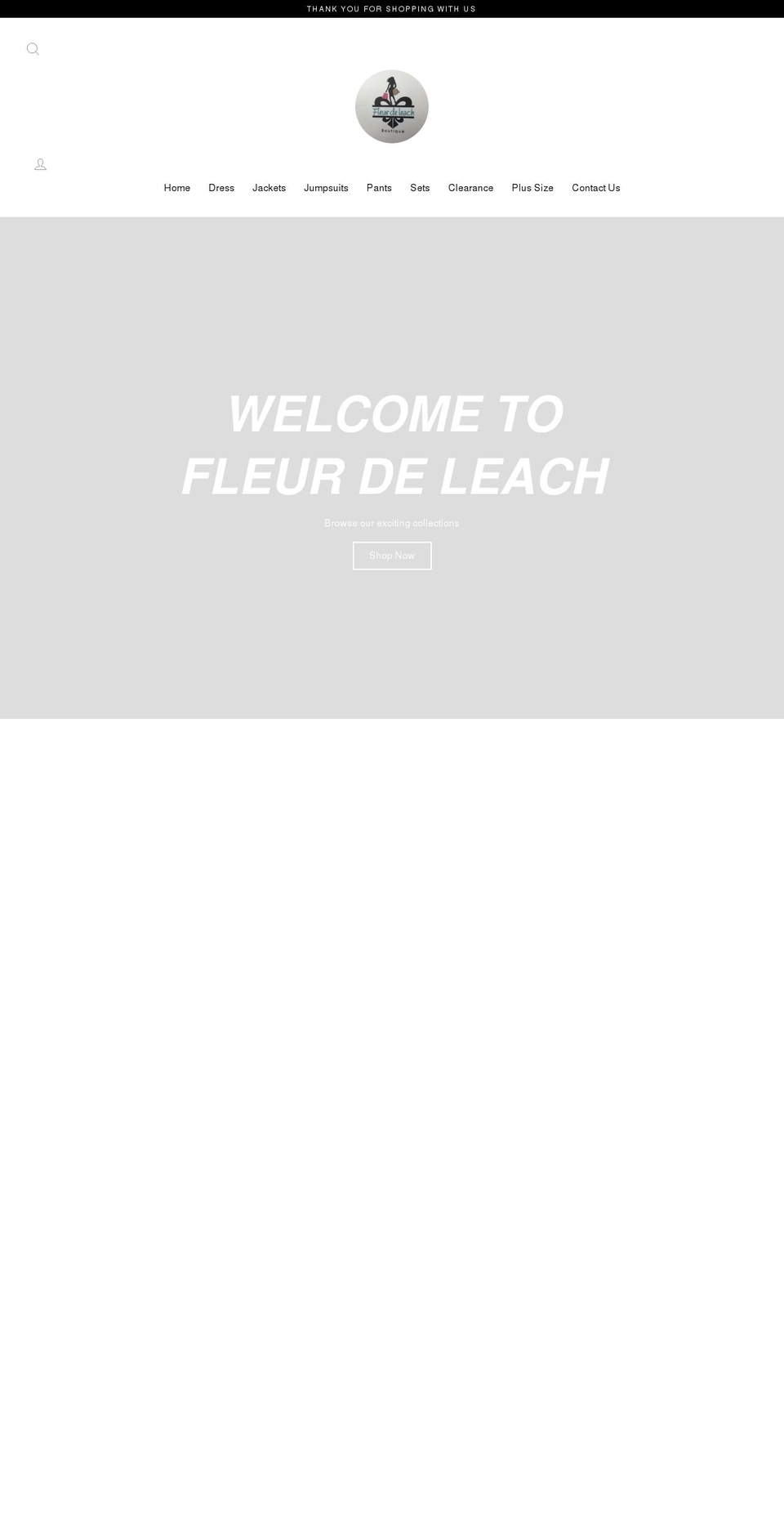 fleurdeleach.com shopify website screenshot