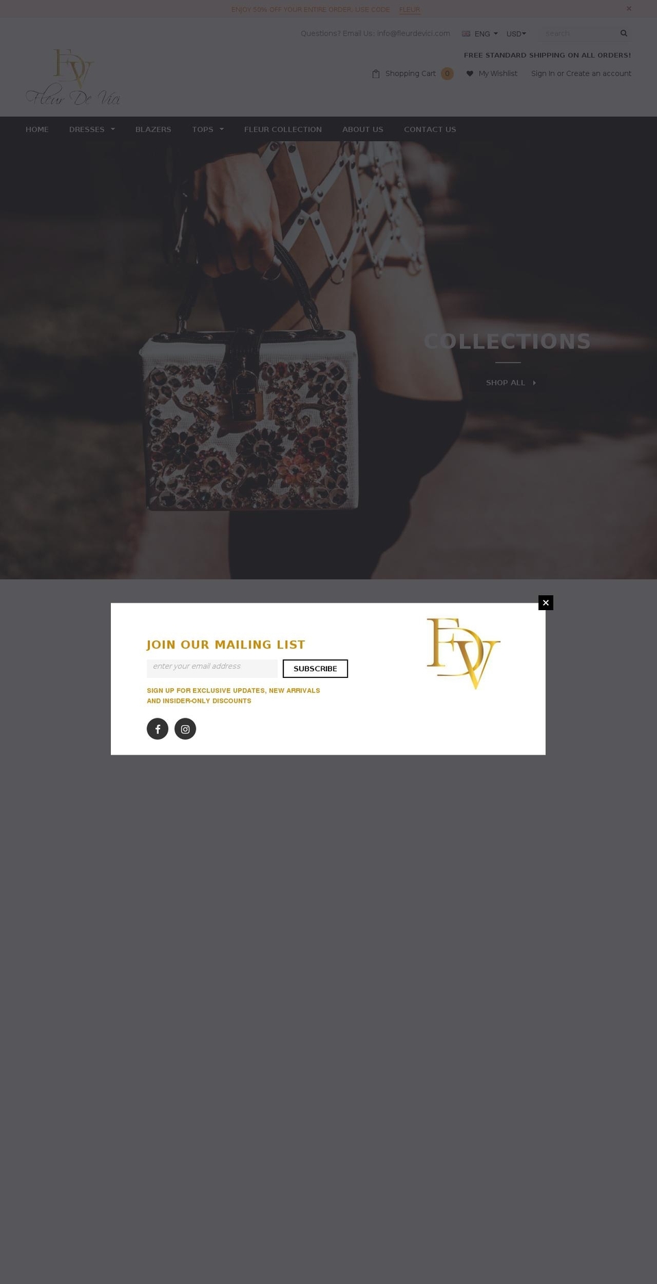 fleurdevici.com — Shopify storefront screenshot