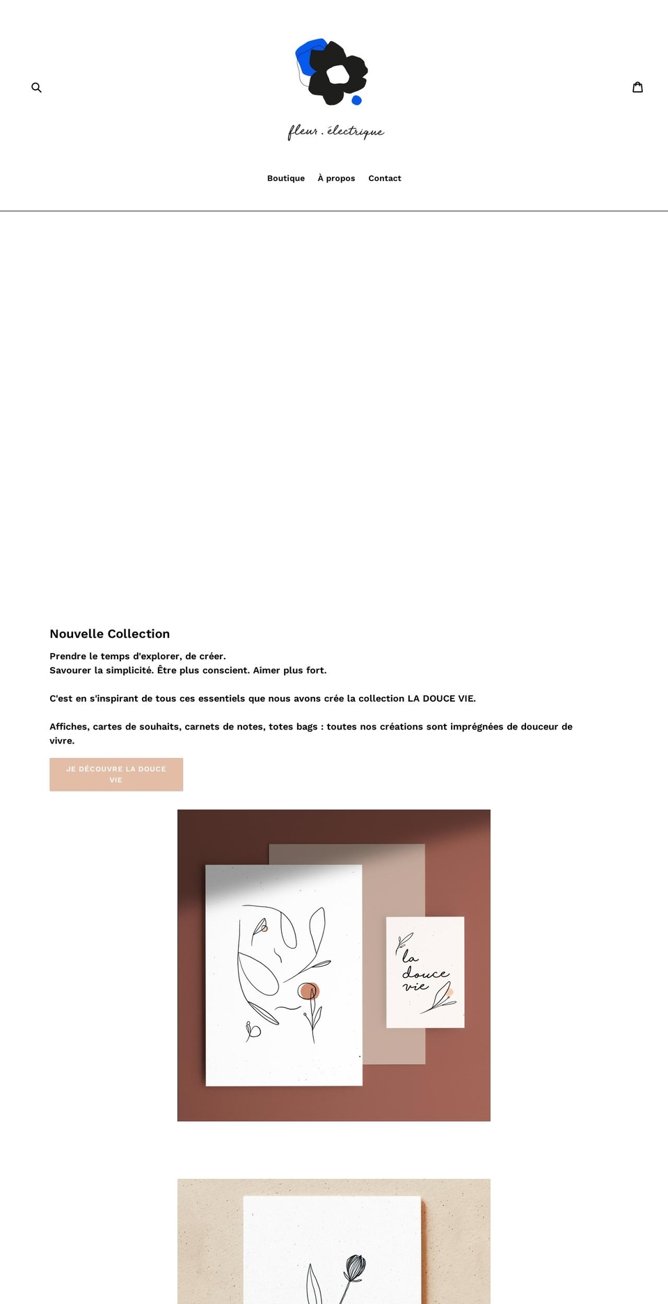 fleurelectrique.com shopify website screenshot