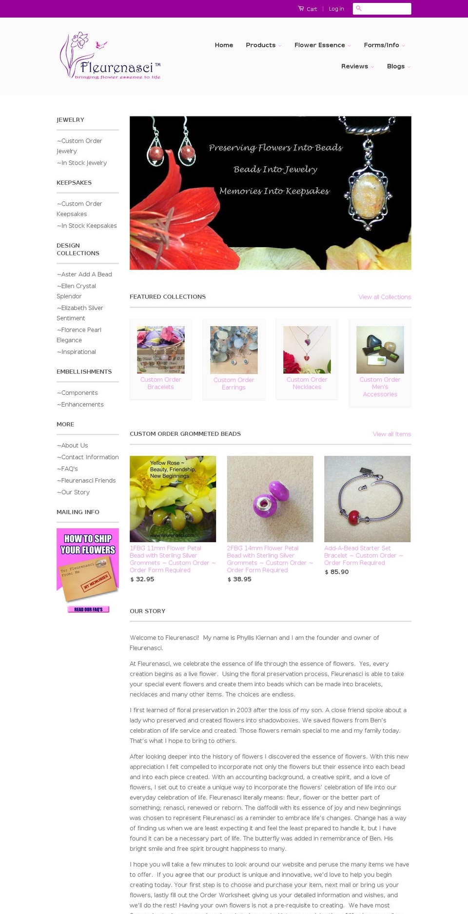 fleurenasci.com shopify website screenshot