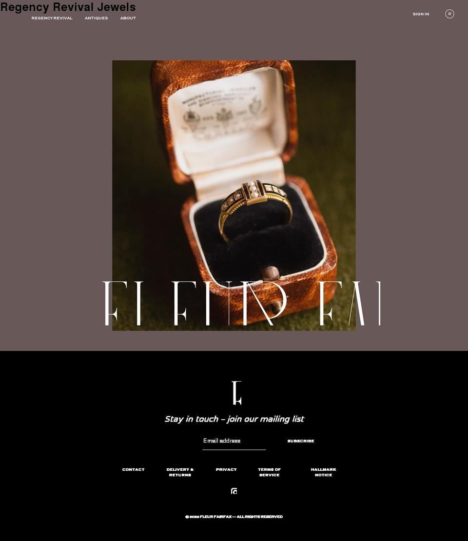 fleurfairfax.com shopify website screenshot
