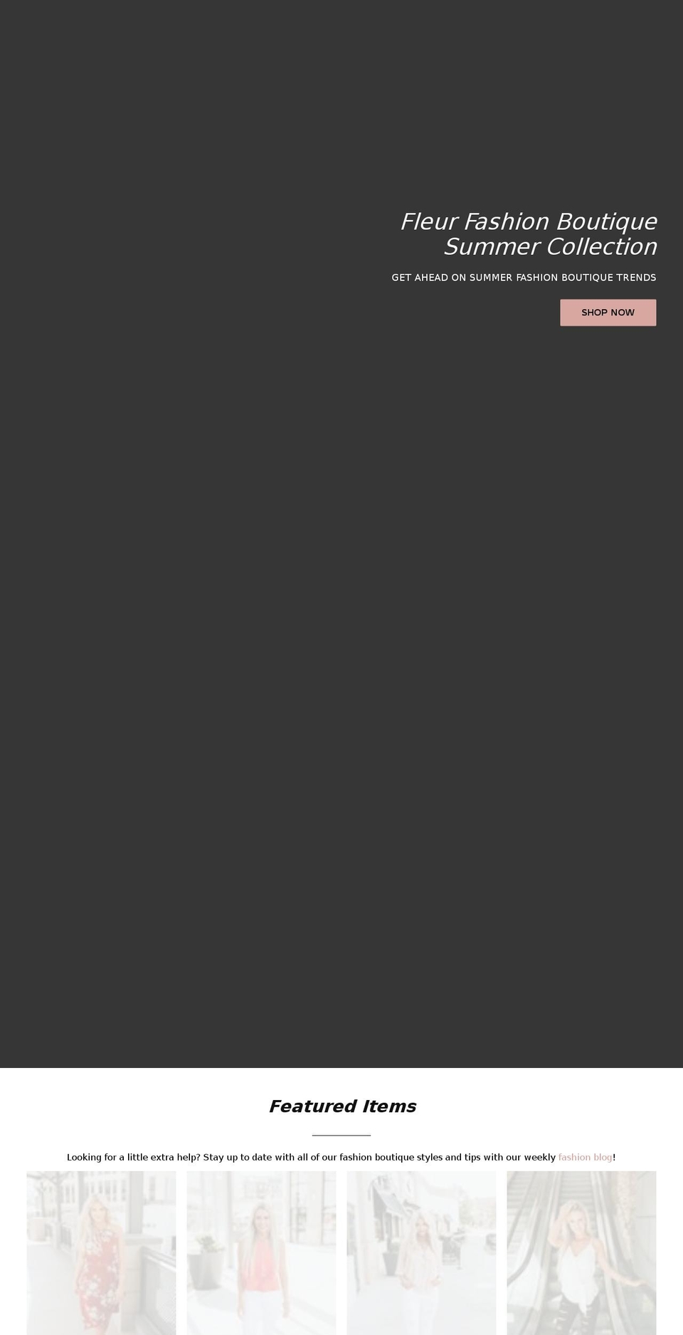 fleurfashionboutique.com — Shopify storefront screenshot