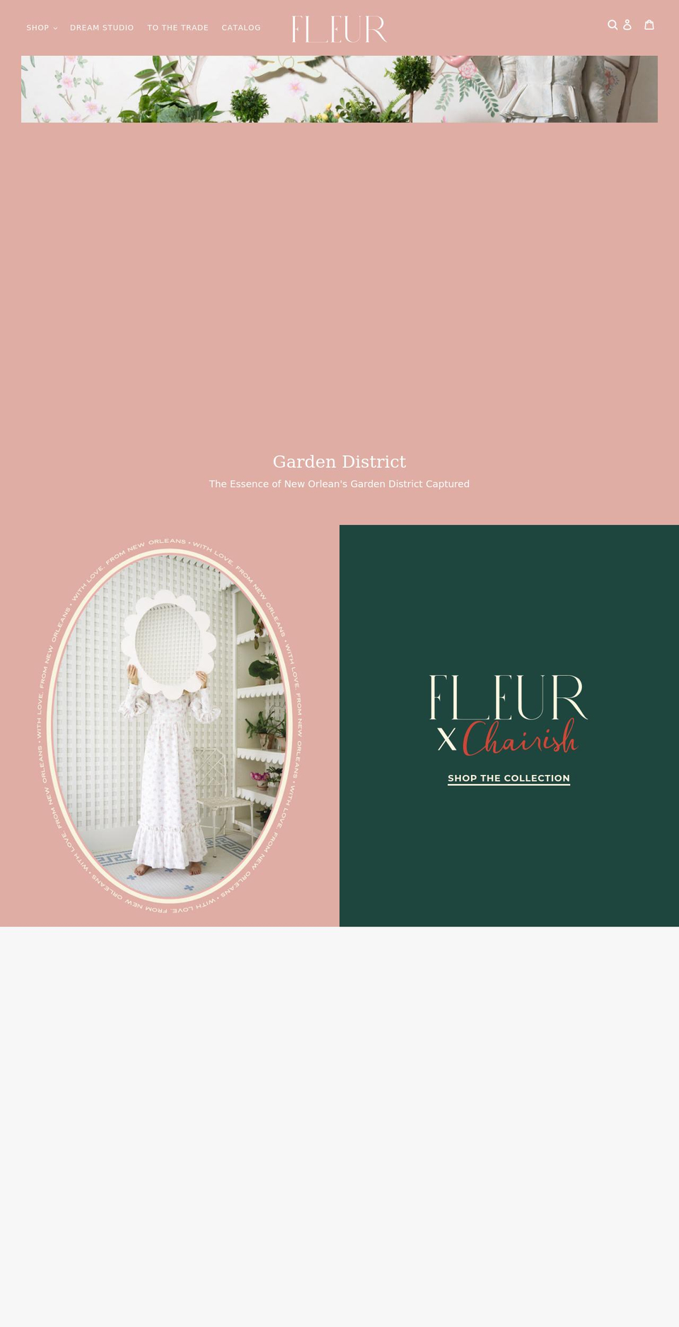 fleurhome.com shopify website screenshot