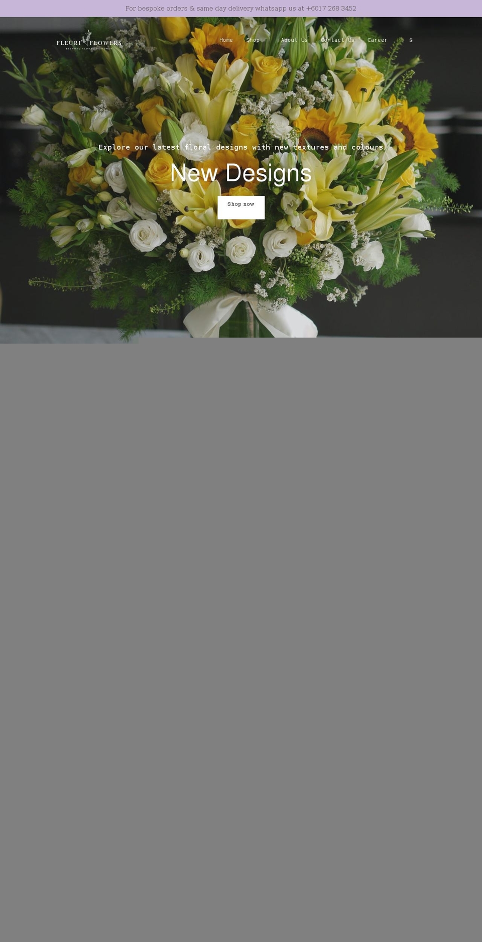 fleuriflowers.com shopify website screenshot