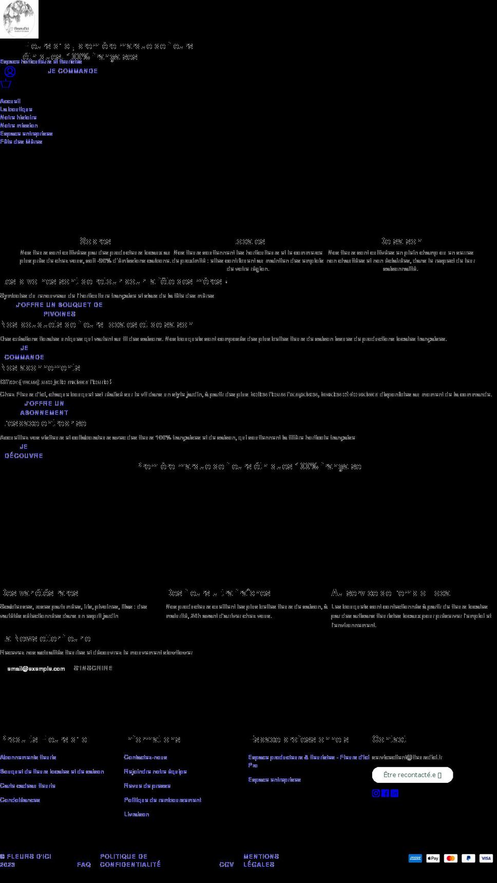 fleursdici.fr shopify website screenshot