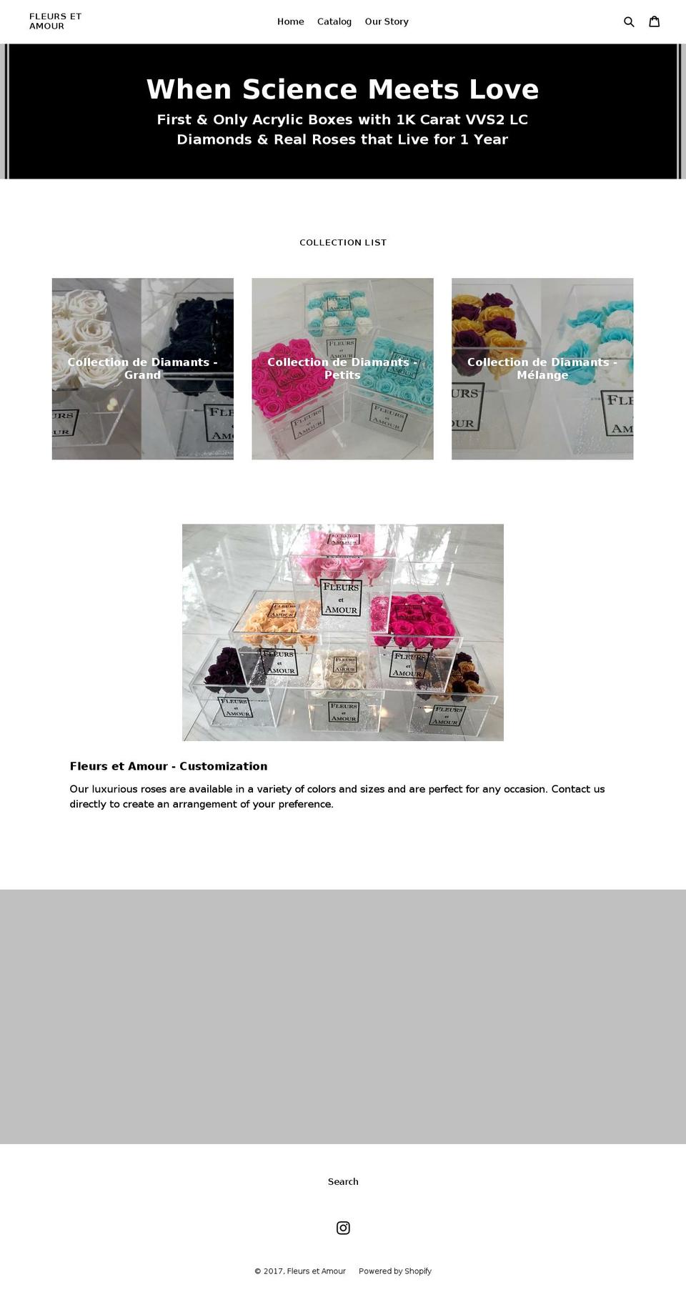 fleursetamour.com shopify website screenshot
